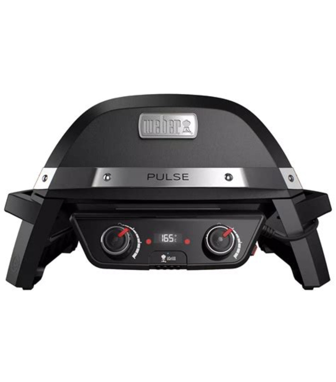 Weber Pulse 2000 – Barbecue Électrique Connecté Double Zone pour Terrasse