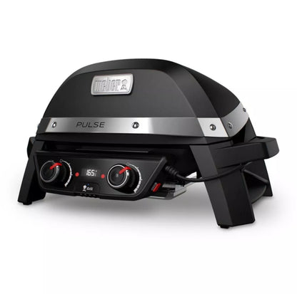 Weber Pulse 2000 – Barbecue Électrique Connecté Double Zone pour Terrasse