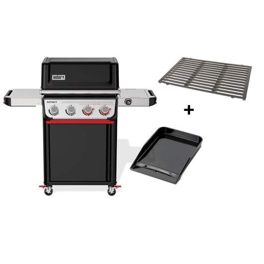 Barbecue gaz Weber Spirit E-425 Grille + Plancha émaillée